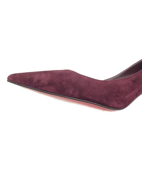 Christian Louboutin（クリスチャン・ルブタン）Christian Louboutin (クリスチャン・ルブタン) スウェードパンプス パープル サイズ:37の古着・服飾アイテム