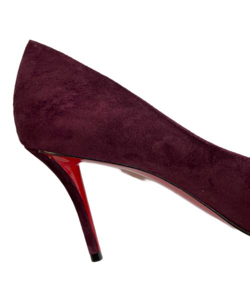 Christian Louboutin（クリスチャン・ルブタン）Christian Louboutin (クリスチャン・ルブタン) スウェードパンプス パープル サイズ:37の古着・服飾アイテム
