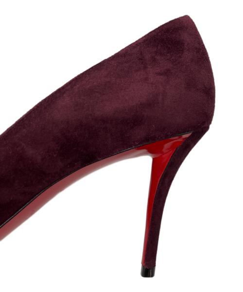 Christian Louboutin（クリスチャン・ルブタン）Christian Louboutin (クリスチャン・ルブタン) スウェードパンプス パープル サイズ:37の古着・服飾アイテム