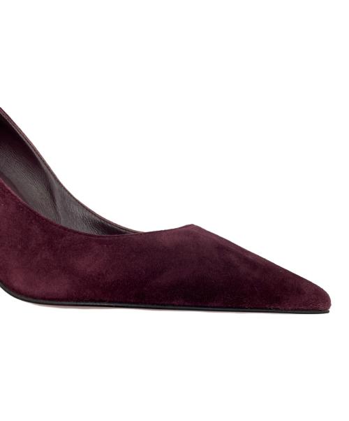 Christian Louboutin（クリスチャン・ルブタン）Christian Louboutin (クリスチャン・ルブタン) スウェードパンプス パープル サイズ:37の古着・服飾アイテム