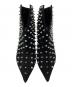BALMAIN (バルマン) Spike Accents Leather Lace Up Boots/スタッズブーティ ブラック サイズ:37：14000円