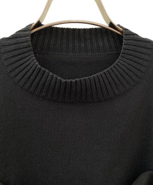 sacai（サカイ）sacai (サカイ) レオパードドッキングニット ブラック サイズ:1の古着・服飾アイテム
