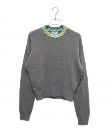 PRADA（プラダ）の古着「カシミヤ混ニット P24M1T S212 10DA グレー SIZE 44」｜グレー