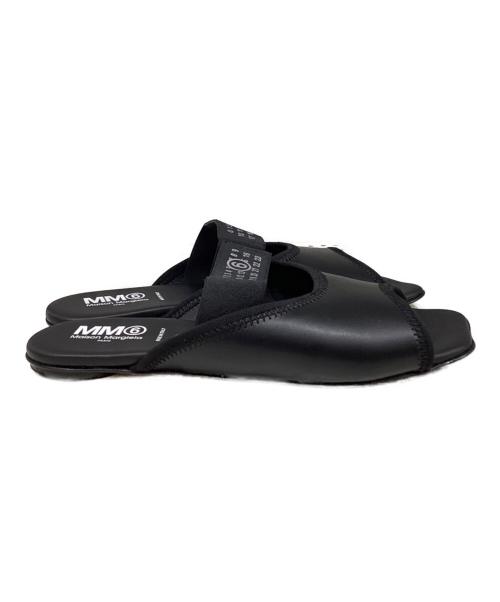 MM6 Maison Margiela（エムエムシックスメゾンマルジェラ）MM6 Maison Margiela (エムエムシックスメゾンマルジェラ) ミュール ブラック サイズ:37の古着・服飾アイテム