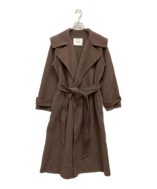 HER LIP TO（ハーリップトゥ）Her lip to (ハーリップトゥ) Lucca Wool Blend River Coat ブラウン サイズ:Mの古着・服飾アイテム