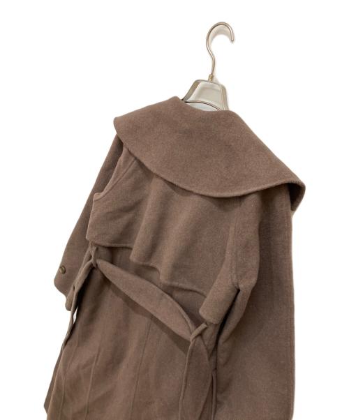 HER LIP TO（ハーリップトゥ）Her lip to (ハーリップトゥ) Lucca Wool Blend River Coat ブラウン サイズ:Mの古着・服飾アイテム