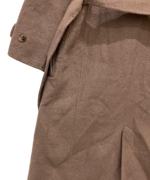 HER LIP TO（ハーリップトゥ）Her lip to (ハーリップトゥ) Lucca Wool Blend River Coat ブラウン サイズ:Mの古着・服飾アイテム