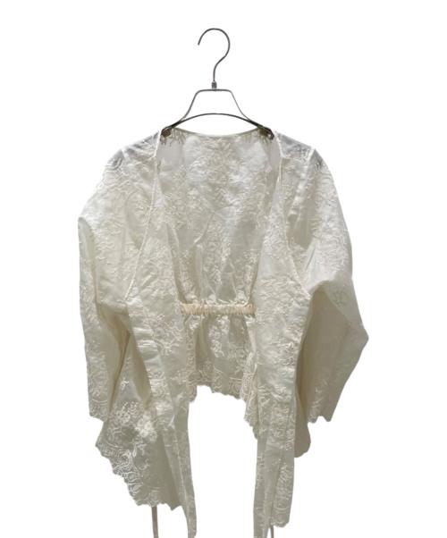 Curensology（カレンソロジー）Curensology (カレンソロジー) レース 2WAY ギャザーブラウス サイズ:Freeの古着・服飾アイテム