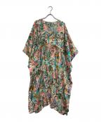 house of lotusハウスオブロータス）の古着「マルチボタニカルプリントギャザーワンピース」｜マルチカラー