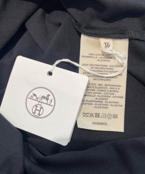 HERMES（エルメス）HERMES (エルメス) H-Mosaic Embroidered Pocket Dress Hモザイク 刺繍ポケット ワンピース/3H4508DL ブラック サイズ:36の古着・服飾アイテム