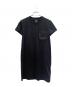 HERMES（エルメス）の古着「H-Mosaic Embroidered Pocket Dress Hモザイク 刺繍ポケット ワンピース/3H4508DL」｜ブラック