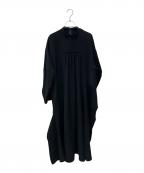 ENFOLDエンフォルド）の古着「DRAPE DRESS」｜ブラック