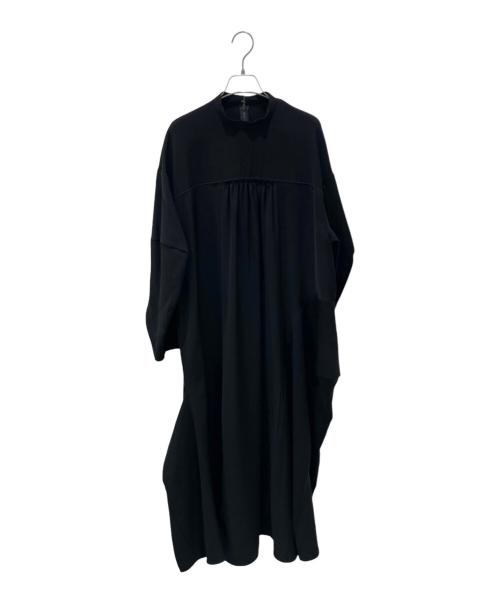 ENFOLD（エンフォルド）ENFOLD (エンフォルド) DRAPE DRESS ブラック サイズ:38 未使用品の古着・服飾アイテム