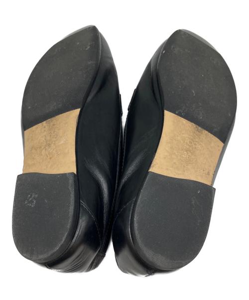 TOD'S（トッズ）TOD'S (トッズ) メタルチェーン フラットシューズ ブラック サイズ:361／2の古着・服飾アイテム