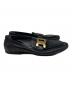 TOD'S (トッズ) メタルチェーン フラットシューズ ブラック サイズ:361／2：13000円