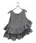 Deci Couture (デシクチュール) Fancy Tweed Frill Top ホワイト×ブラック サイズ:F：18000円