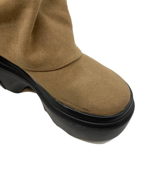 THE TOE（ザ・トゥー）THE TOE (ザ・トゥー) Schaafen Belt Boots ベージュ サイズ:37の古着・服飾アイテム