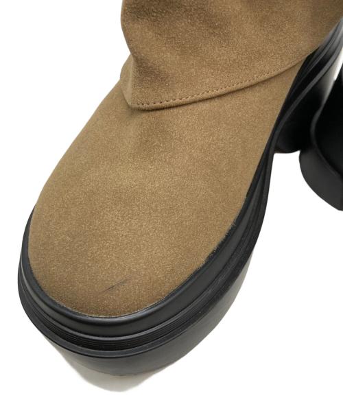 THE TOE（ザ・トゥー）THE TOE (ザ・トゥー) Schaafen Belt Boots ベージュ サイズ:37の古着・服飾アイテム