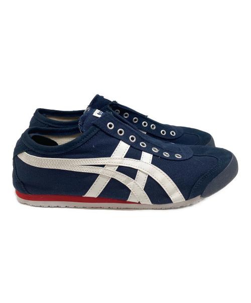 Onitsuka Tiger（オニツカタイガー）Onitsuka Tiger (オニツカタイガー) MEXICO 66 SLIP-ON ネイビー サイズ:26cmの古着・服飾アイテム