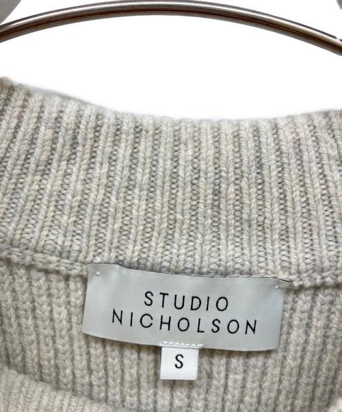 STUDIO NICHOLSON（スタジオ ニコルソン）STUDIO NICHOLSON (スタジオ ニコルソン) リブニット ナチュラル サイズ:Sの古着・服飾アイテム