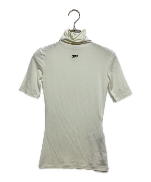 OFFWHITE（オフホワイト）OFFWHITE (オフホワイト) オフ スタンプ ショートスリーブ モックネックトップ オフホワイト サイズ:38 未使用品の古着・服飾アイテム