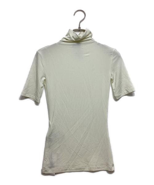 OFFWHITE（オフホワイト）OFFWHITE (オフホワイト) オフ スタンプ ショートスリーブ モックネックトップ オフホワイト サイズ:38 未使用品の古着・服飾アイテム