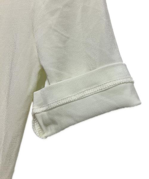 OFFWHITE（オフホワイト）OFFWHITE (オフホワイト) オフ スタンプ ショートスリーブ モックネックトップ オフホワイト サイズ:38 未使用品の古着・服飾アイテム
