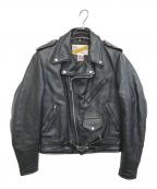 Schott PERFECTOショット パーフェクト）の古着「618ダブルライダースジャケット」｜ブラック