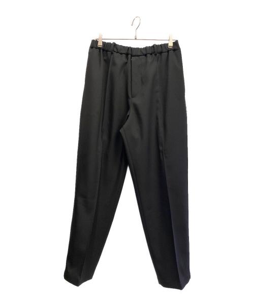 JIL SANDER（ジルサンダー）JIL SANDER (ジルサンダー) ウールギャバジン リラックス テーパードパンツ ブラック サイズ:48の古着・服飾アイテム