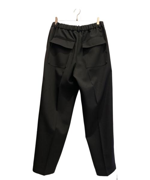 JIL SANDER（ジルサンダー）JIL SANDER (ジルサンダー) ウールギャバジン リラックス テーパードパンツ ブラック サイズ:48の古着・服飾アイテム