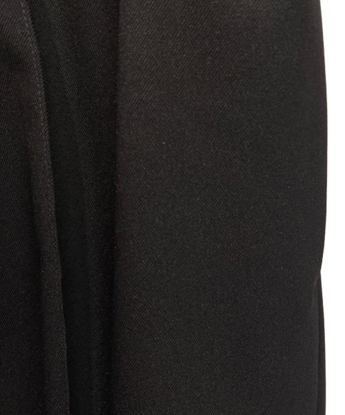 JIL SANDER（ジルサンダー）JIL SANDER (ジルサンダー) ウールギャバジン リラックス テーパードパンツ ブラック サイズ:48の古着・服飾アイテム
