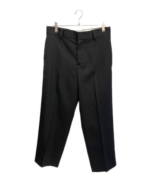JIL SANDER（ジルサンダー）JIL SANDER (ジルサンダー) ウールギャバジンテーパードパンツ ブラック サイズ:48の古着・服飾アイテム