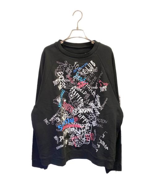 Maison Margiela（メゾンマルジェラ）Maison Margiela (メゾンマルジェラ) グラフィティスウェット ブラック サイズ:44の古着・服飾アイテム