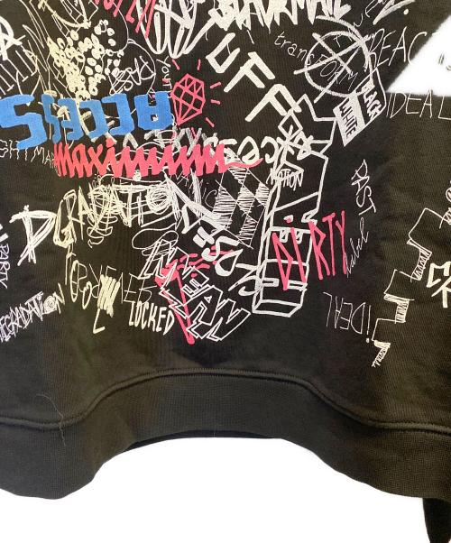 Maison Margiela（メゾンマルジェラ）Maison Margiela (メゾンマルジェラ) グラフィティスウェット ブラック サイズ:44の古着・服飾アイテム