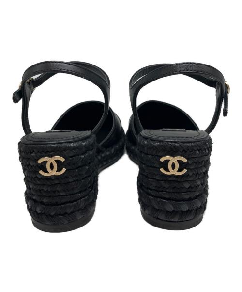 CHANEL（シャネル）CHANEL (シャネル) サンダル ブラック サイズ:36cの古着・服飾アイテム