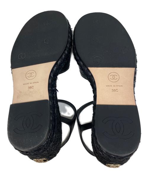 CHANEL（シャネル）CHANEL (シャネル) サンダル ブラック サイズ:36cの古着・服飾アイテム