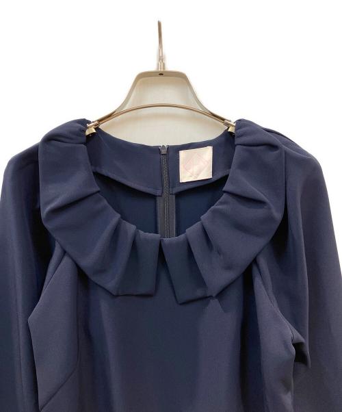 J.N.Hearts（ジェイエヌハーツ）J.N.Hearts (ジェイエヌハーツ) フリルカラーブラウス ネイビー サイズ:FREEの古着・服飾アイテム