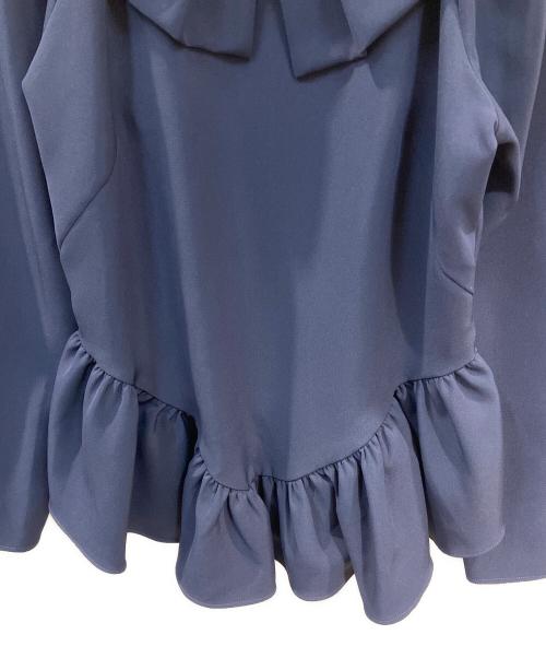J.N.Hearts（ジェイエヌハーツ）J.N.Hearts (ジェイエヌハーツ) フリルカラーブラウス ネイビー サイズ:FREEの古着・服飾アイテム