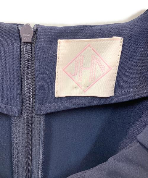 J.N.Hearts（ジェイエヌハーツ）J.N.Hearts (ジェイエヌハーツ) フリルカラーブラウス ネイビー サイズ:FREEの古着・服飾アイテム