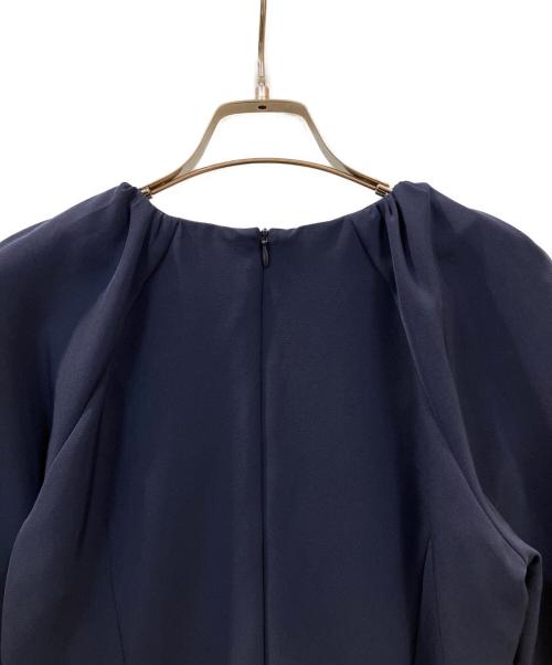 J.N.Hearts（ジェイエヌハーツ）J.N.Hearts (ジェイエヌハーツ) フリルカラーブラウス ネイビー サイズ:FREEの古着・服飾アイテム