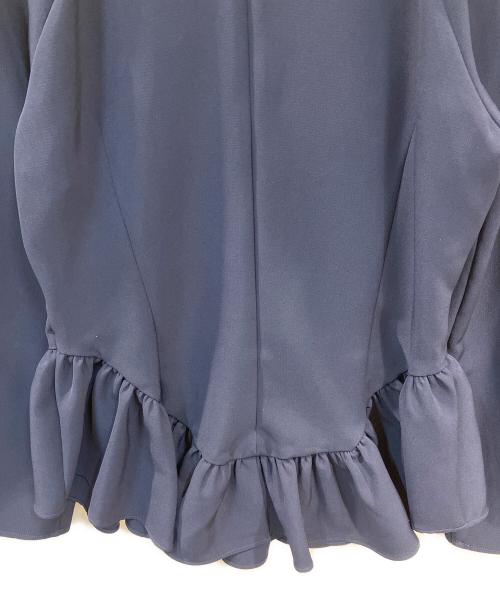 J.N.Hearts（ジェイエヌハーツ）J.N.Hearts (ジェイエヌハーツ) フリルカラーブラウス ネイビー サイズ:FREEの古着・服飾アイテム