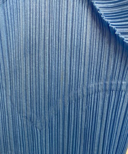 PLEATS PLEASE（プリーツプリーズ）PLEATS PLEASE (プリーツプリーズ) フレンチスリーブカットソー ブルー サイズ:4の古着・服飾アイテム