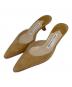 Manolo Blahnik（マノロブラニク）の古着「CAROLYEN MULE」｜ベージュ