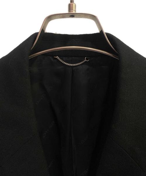 JOHN LAWRENCE SULLIVAN（ジョン ローレンス サリバン）JOHN LAWRENCE SULLIVAN (ジョン ローレンス サリバン) WOOL BARATHEA MASSIVE ROUNDED SLEEVE SINGLE BREASTED JACKET ブラック サイズ:48の古着・服飾アイテム