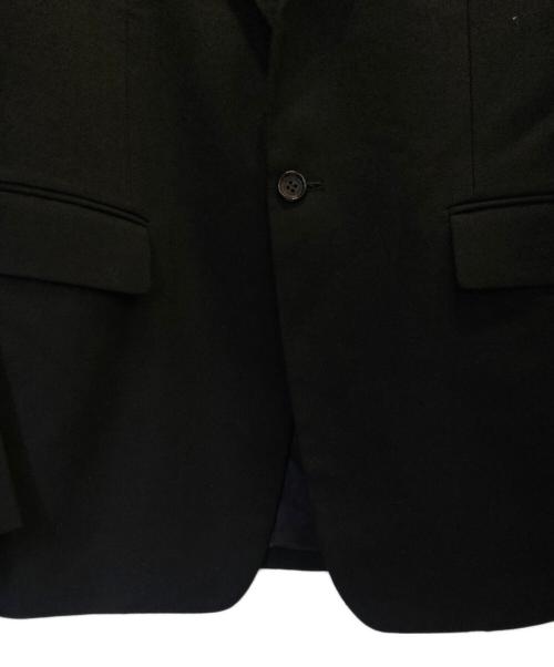 JOHN LAWRENCE SULLIVAN（ジョン ローレンス サリバン）JOHN LAWRENCE SULLIVAN (ジョン ローレンス サリバン) WOOL BARATHEA MASSIVE ROUNDED SLEEVE SINGLE BREASTED JACKET ブラック サイズ:48の古着・服飾アイテム