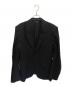 JOHN LAWRENCE SULLIVAN（ジョン ローレンス サリバン）の古着「WOOL BARATHEA MASSIVE ROUNDED SLEEVE SINGLE BREASTED JACKET」｜ブラック