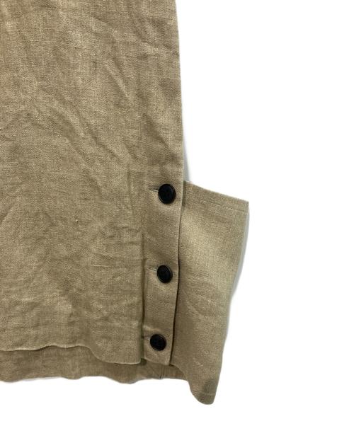 HYKE（ハイク）HYKE (ハイク) LINEN CROPPED TOP ベージュ サイズ:-の古着・服飾アイテム