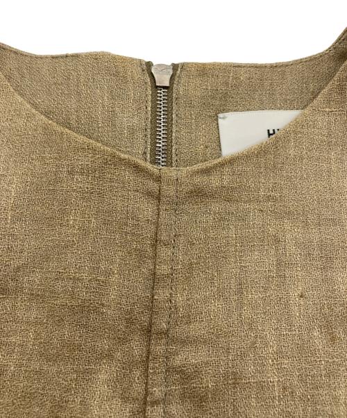 HYKE（ハイク）HYKE (ハイク) LINEN CROPPED TOP ベージュ サイズ:-の古着・服飾アイテム