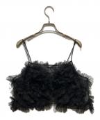 HeRIN.CYEヘリンドットサイ）の古着「Many frill bustier」｜ブラック