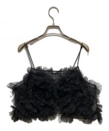 HeRIN.CYE（ヘリンドットサイ）の古着「Many frill bustier」｜ブラック